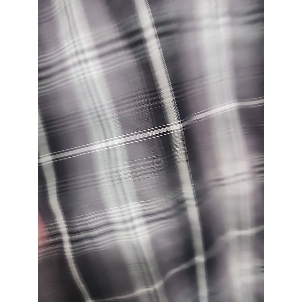High Noon Pearl Snap Western Shirt Men's S Black Gray Plaid Rodeo Cowboy - Picture 6 of 15